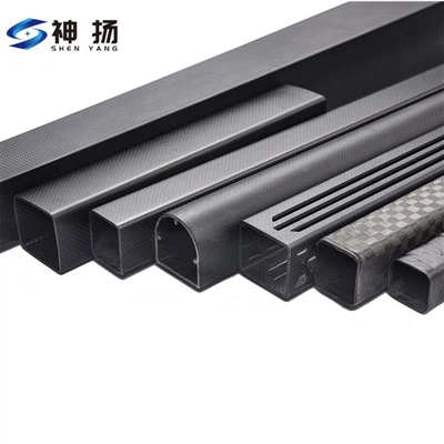 Tabung serat karbon persegi